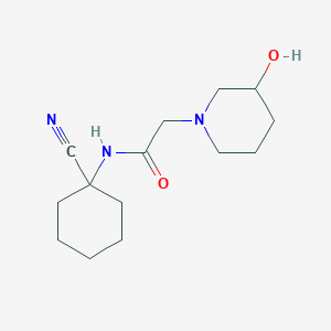 N-(1-cyanocyclohexyl)-2-(3-hydroxypiperidin-1-yl)acetamide