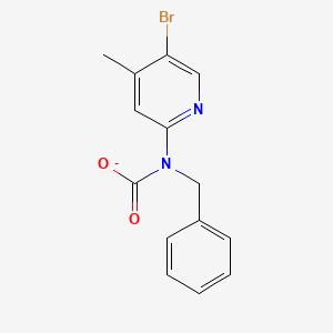 molecular formula C14H12BrN2O2 B2426861 N-benzyl-N-(5-bromo-4-methylpyridin-2-yl)carbamate CAS No. 1260761-91-8