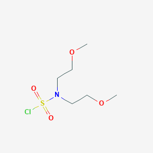 molecular formula C6H14ClNO4S B2426869 Bis(2-methoxyethyl)sulfamoyl chloride CAS No. 371150-44-6