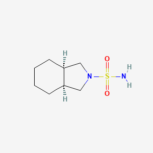 molecular formula C8H16N2O2S B2426878 rac(3aR,7aS)-octahydro-1H-isoindole-2-sulfonamide, cis CAS No. 26918-73-0