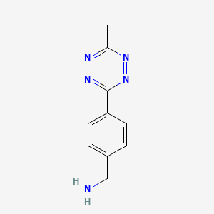 molecular formula C10H11N5 B2426895 Methyltetrazine-Amine CAS No. 1345955-28-3; 1596117-29-1