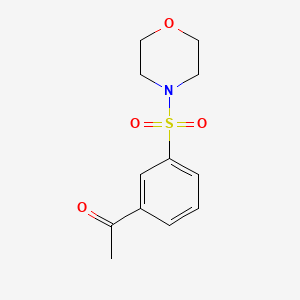 molecular formula C12H15NO4S B2426896 1-[3-(Morpholine-4-sulfonyl)phenyl]ethan-1-one CAS No. 173158-11-7