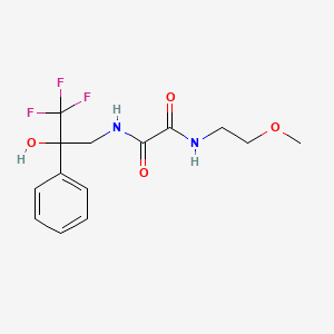 molecular formula C14H17F3N2O4 B2426897 N1-(2-甲氧基乙基)-N2-(3,3,3-三氟-2-羟基-2-苯基丙基)草酰胺 CAS No. 1705474-74-3