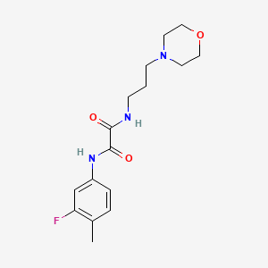 molecular formula C16H22FN3O3 B2426899 N1-(3-fluoro-4-methylphenyl)-N2-(3-morpholinopropyl)oxalamide CAS No. 900001-25-4
