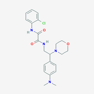 molecular formula C22H27ClN4O3 B2426920 N1-(2-氯苯基)-N2-(2-(4-(二甲氨基)苯基)-2-吗啉乙基)草酰胺 CAS No. 899729-53-4