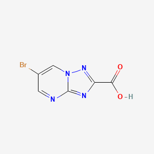molecular formula C6H3BrN4O2 B2426930 6-Bromo[1,2,4]triazolo[1,5-a]pyrimidine-2-carboxylic acid CAS No. 300361-78-8