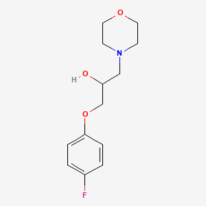 molecular formula C13H18FNO3 B2426939 1-(4-氟苯氧基)-3-吗啉-4-基丙烷-2-醇 CAS No. 170876-53-6