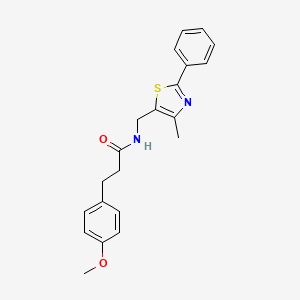 3-(4-methoxyphenyl)-N-((4-methyl-2-phenylthiazol-5-yl)methyl)propanamide