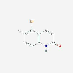 molecular formula C10H8BrNO B2426956 5-bromo-6-methyl-2(1H)-quinolinone CAS No. 1016316-14-5