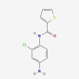 molecular formula C11H9ClN2OS B2426961 N-(4-amino-2-chlorophenyl)thiophene-2-carboxamide CAS No. 305357-99-7