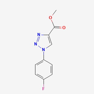 methyl 1-(4-fluorophenyl)-1H-1,2,3-triazole-4-carboxylate