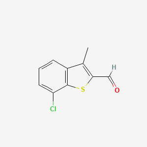 7-Chloro-3-methyl-1-benzothiophene-2-carbaldehyde