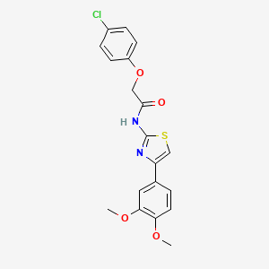 molecular formula C19H17ClN2O4S B2426986 2-(4-氯苯氧基)-N-[4-(3,4-二甲氧基苯基)-1,3-噻唑-2-基]乙酰胺 CAS No. 313395-80-1