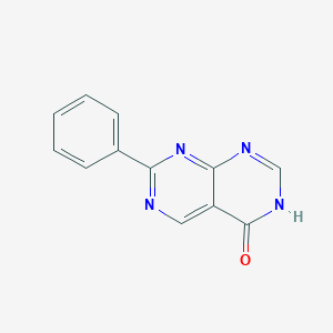 molecular formula C12H8N4O B2426998 2-Phenyl-6H-pyrimido[4,5-d]pyrimidin-5-one CAS No. 1334486-19-9