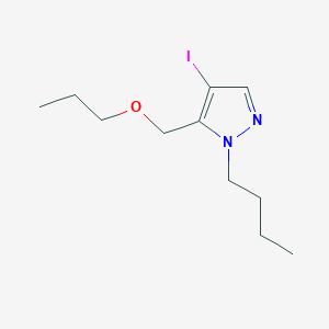 molecular formula C11H19IN2O B2427008 1-butyl-4-iodo-5-(propoxymethyl)-1H-pyrazole CAS No. 1855945-81-1