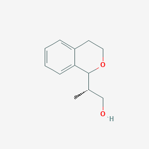 molecular formula C12H16O2 B2427010 (2S)-2-(3,4-Dihydro-1H-isochromen-1-yl)propan-1-ol CAS No. 2248215-80-5