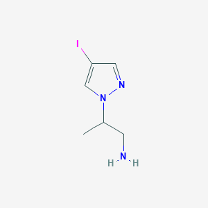 2-(4-Iodopyrazolyl)propylamine