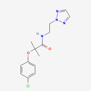 N-(2-(2H-1,2,3-triazol-2-yl)ethyl)-2-(4-chlorophenoxy)-2-methylpropanamide