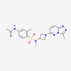 N-(3-methyl-4-(N-methyl-N-(1-(3-methyl-[1,2,4]triazolo[4,3-b]pyridazin-6-yl)azetidin-3-yl)sulfamoyl)phenyl)acetamide