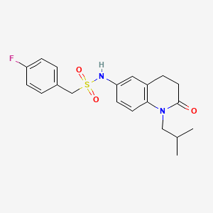 molecular formula C20H23FN2O3S B2427026 1-(4-fluorophenyl)-N-(1-isobutyl-2-oxo-1,2,3,4-tetrahydroquinolin-6-yl)methanesulfonamide CAS No. 946198-93-2