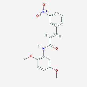 molecular formula C17H16N2O5 B2427038 (2E)-N-(2,5-dimethoxyphenyl)-3-(3-nitrophenyl)prop-2-enamide CAS No. 308292-47-9