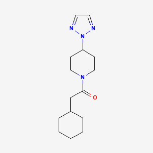 1-(4-(2H-1,2,3-triazol-2-yl)piperidin-1-yl)-2-cyclohexylethanone