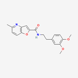 molecular formula C19H20N2O4 B2427063 N-(3,4-dimethoxyphenethyl)-5-methylfuro[3,2-b]pyridine-2-carboxamide CAS No. 941881-16-9