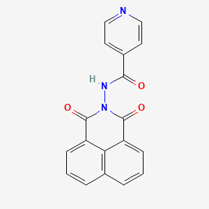 molecular formula C18H11N3O3 B2427069 N-(1,3-dioxobenzo[de]isoquinolin-2-yl)pyridine-4-carboxamide CAS No. 109590-52-5