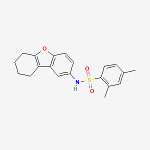 molecular formula C20H21NO3S B2427076 2,4-dimethyl-N-(6,7,8,9-tetrahydrodibenzofuran-2-yl)benzenesulfonamide CAS No. 406474-57-5