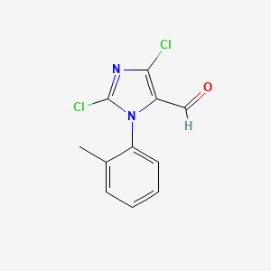 2,5-Dichloro-3-(2-methylphenyl)imidazole-4-carbaldehyde