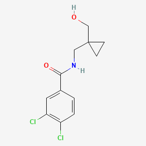 3,4-dichloro-N-((1-(hydroxymethyl)cyclopropyl)methyl)benzamide