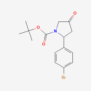 Tert-butyl 2-(4-bromophenyl)-4-oxopyrrolidine-1-carboxylate