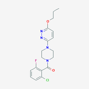 (2-Chloro-6-fluorophenyl)(4-(6-propoxypyridazin-3-yl)piperazin-1-yl)methanone