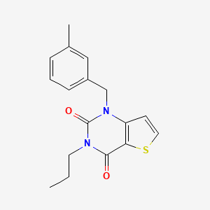 molecular formula C17H18N2O2S B2427106 1-(3-methylbenzyl)-3-propylthieno[3,2-d]pyrimidine-2,4(1H,3H)-dione CAS No. 2319847-61-3