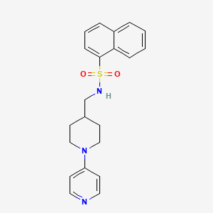 molecular formula C21H23N3O2S B2427108 N-((1-(吡啶-4-基)哌啶-4-基)甲基)萘-1-磺酰胺 CAS No. 2034503-61-0