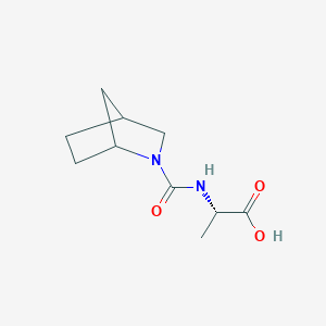 molecular formula C10H16N2O3 B2427110 (2S)-2-({2-azabicyclo[2.2.1]heptane-2-carbonyl}amino)propanoic acid CAS No. 1485623-74-2