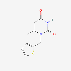 molecular formula C10H10N2O2S B2427117 6-methyl-1-(thiophen-2-ylmethyl)pyrimidine-2,4(1H,3H)-dione CAS No. 1242817-69-1