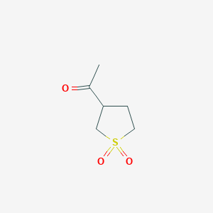 molecular formula C6H10O3S B2427125 3-Acetyl-1lambda6-thiolane-1,1-dione CAS No. 3895-34-9