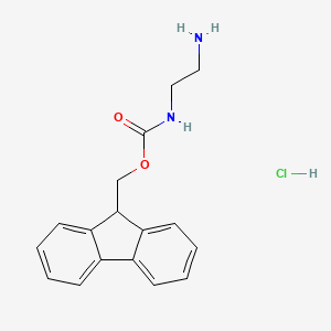 molecular formula C17H19ClN2O2 B2427150 Mono-fmoc ethylene diamine hydrochloride CAS No. 166410-32-8; 391624-46-7