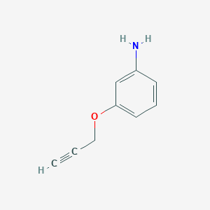 molecular formula C9H9NO B2427159 [3-(Prop-2-yn-1-yloxy)phenyl]amine CAS No. 60042-20-8