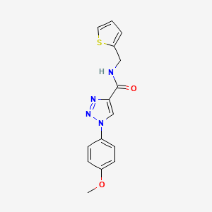 1-(4-methoxyphenyl)-N-(thiophen-2-ylmethyl)-1H-1,2,3-triazole-4-carboxamide