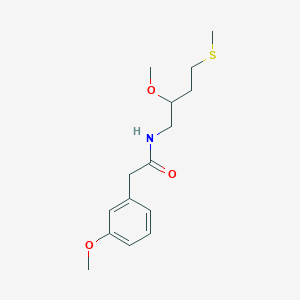 N-(2-Methoxy-4-methylsulfanylbutyl)-2-(3-methoxyphenyl)acetamide