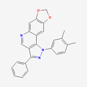 1-(3,4-dimethylphenyl)-3-phenyl-1H-[1,3]dioxolo[4,5-g]pyrazolo[4,3-c]quinoline