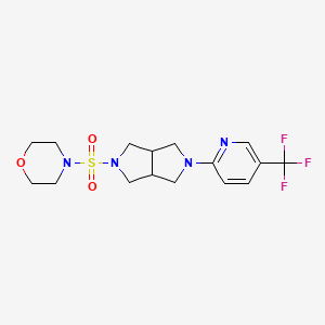 4-[[2-[5-(Trifluoromethyl)pyridin-2-yl]-1,3,3a,4,6,6a-hexahydropyrrolo[3,4-c]pyrrol-5-yl]sulfonyl]morpholine