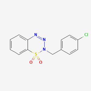 2-(4-chlorobenzyl)-1lambda~6~,2,3,4-benzothiatriazine-1,1(2H)-dione