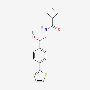 N-[2-Hydroxy-2-(4-thiophen-2-ylphenyl)ethyl]cyclobutanecarboxamide