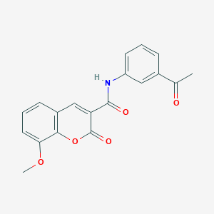 N-(3-acetylphenyl)-8-methoxy-2-oxo-2H-chromene-3-carboxamide