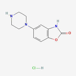 5-(Piperazin-1-yl)-2,3-dihydro-1,3-benzoxazol-2-one hydrochloride