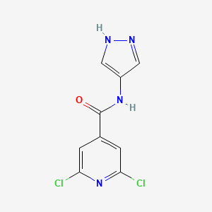 2,6-dichloro-N-(1H-pyrazol-4-yl)pyridine-4-carboxamide
