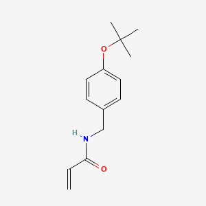 N-[[4-[(2-Methylpropan-2-yl)oxy]phenyl]methyl]prop-2-enamide